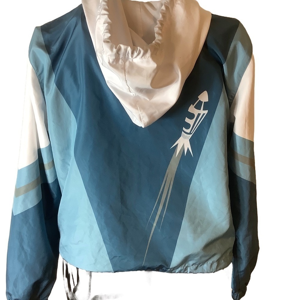 Disney Parks Space Mountain Windbreaker Jacket Small Retro Colorblock - Picture 4 of 12
